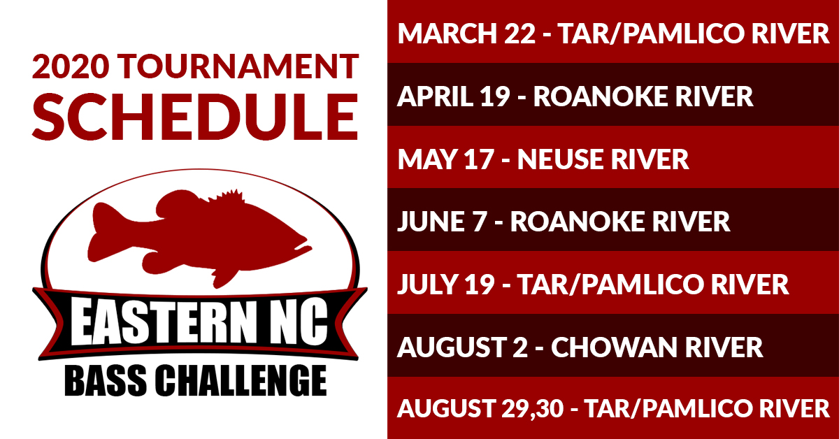 2020 Bass Tournament Schedule Eastern NC Bass Challenge